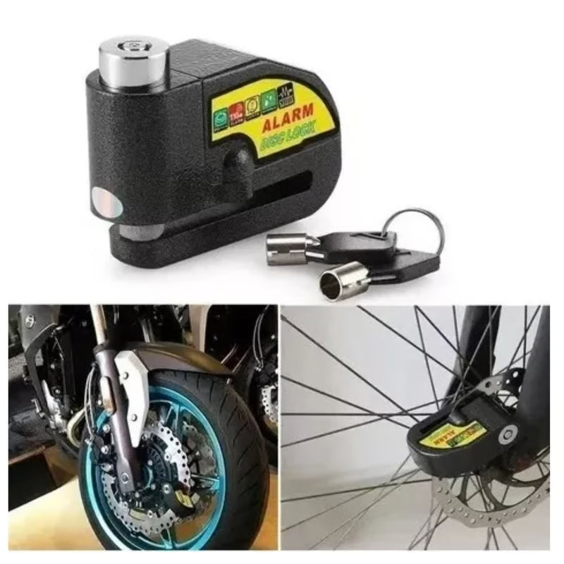 Candado con alarma para moto