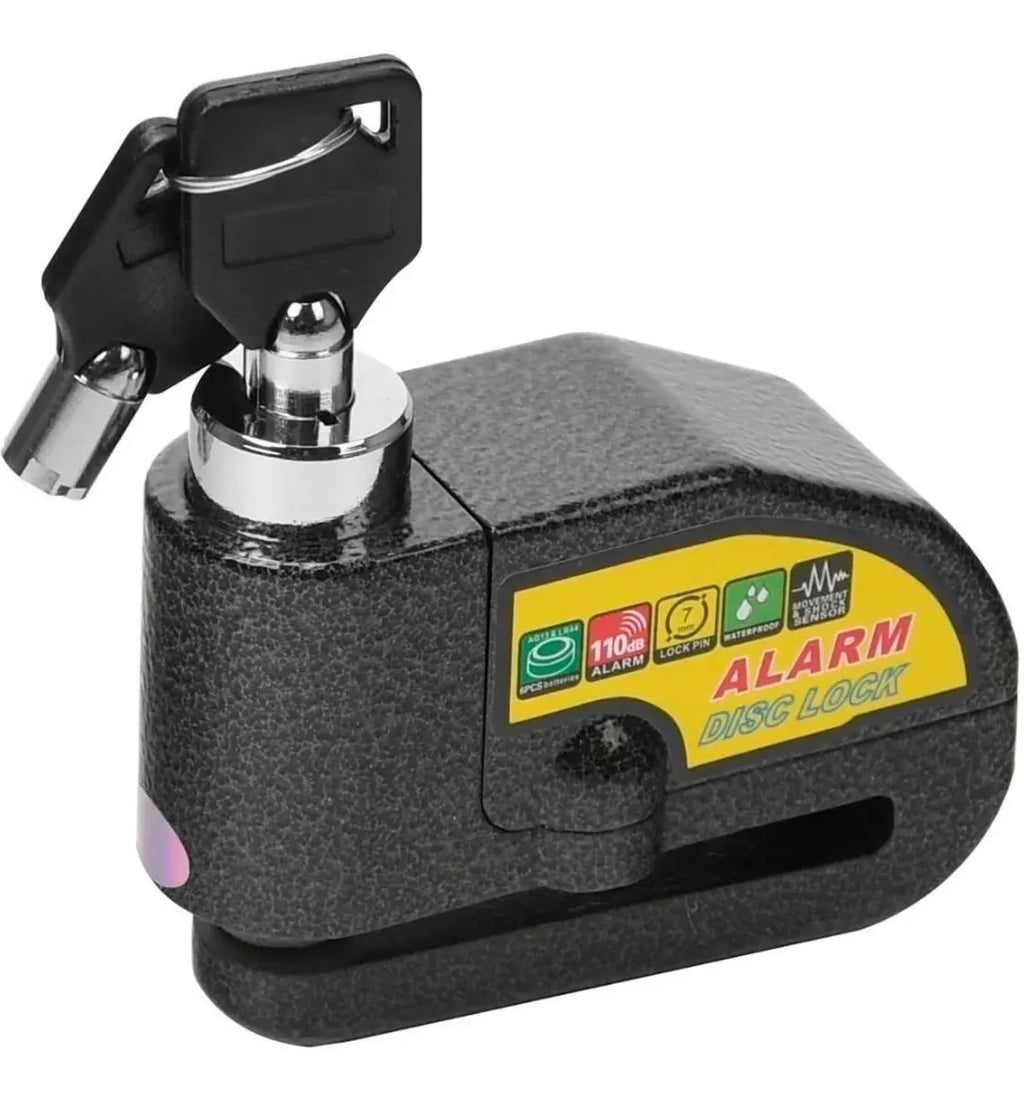 Candado con alarma para moto