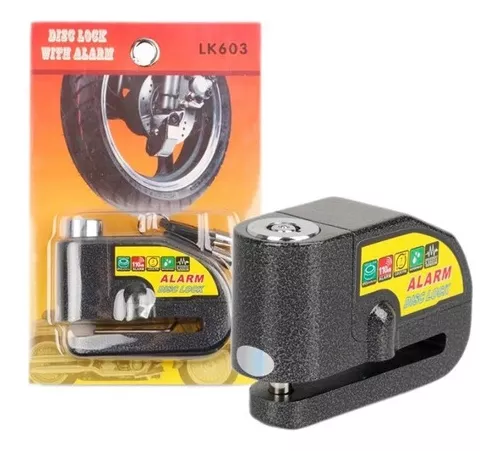 Candado con alarma para moto